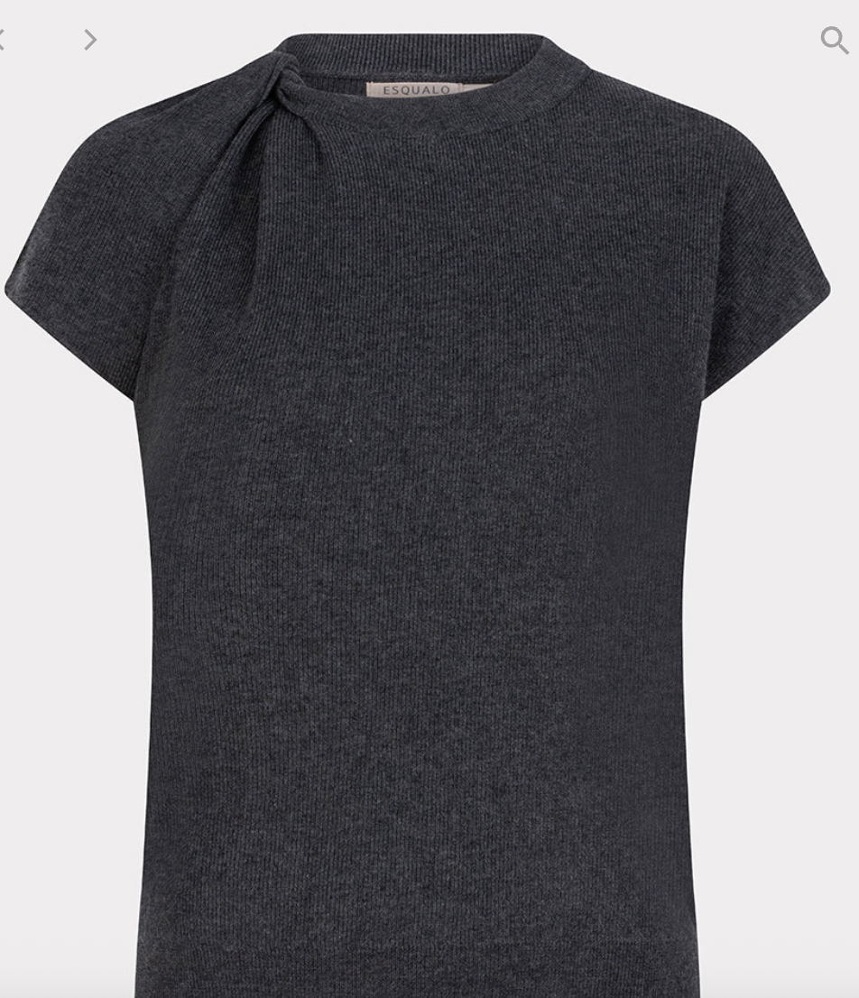 S/S Twist Detail Sweater