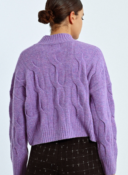 Cable Crop Sweater