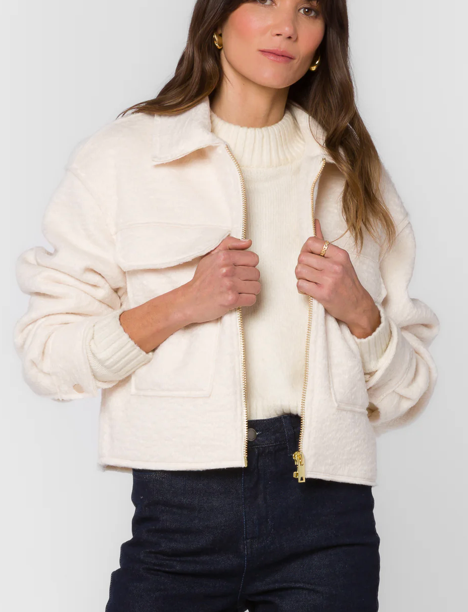Boucle Zip Jacket
