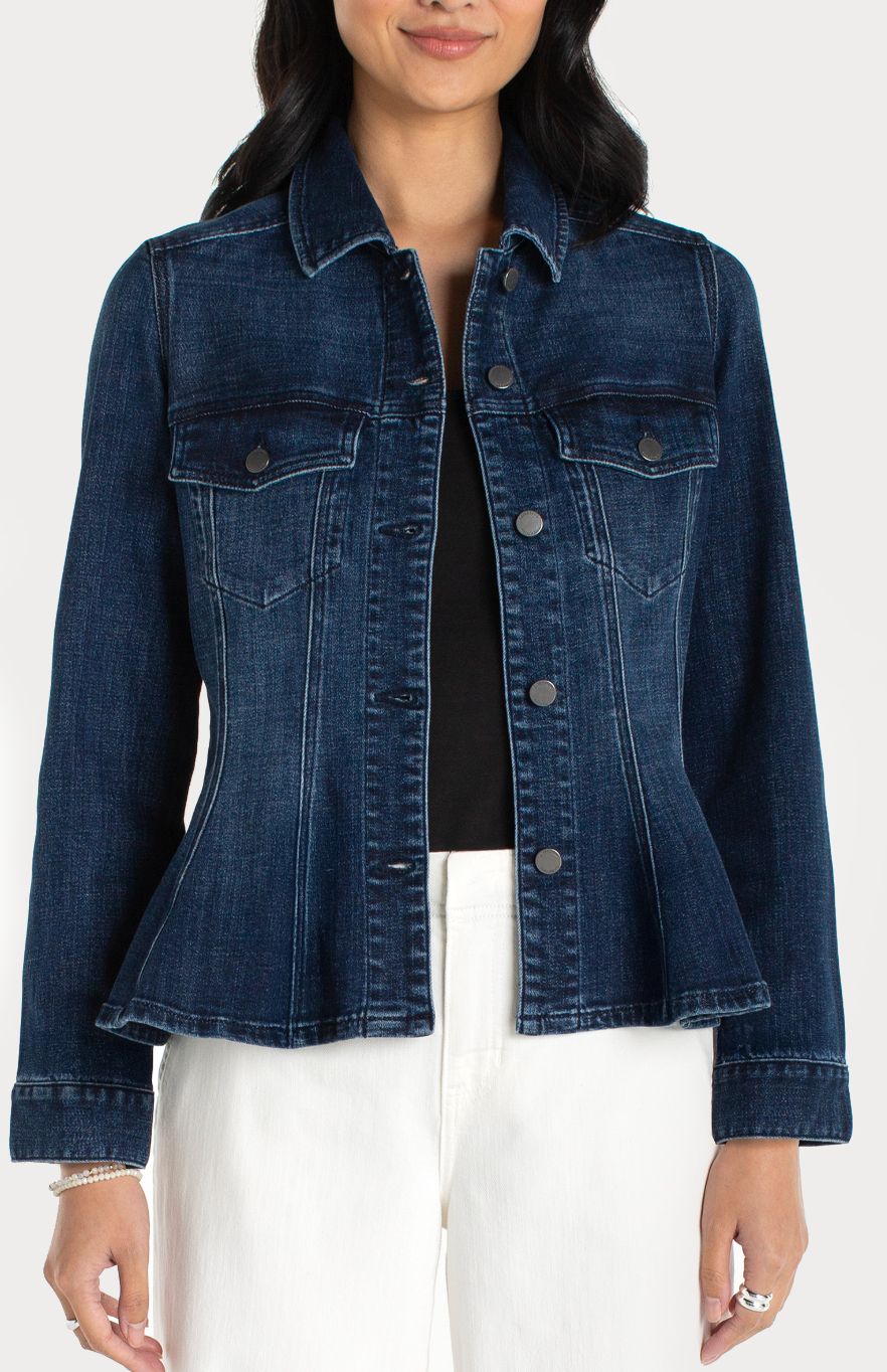 Fit &amp; Flare Trucker Jacket