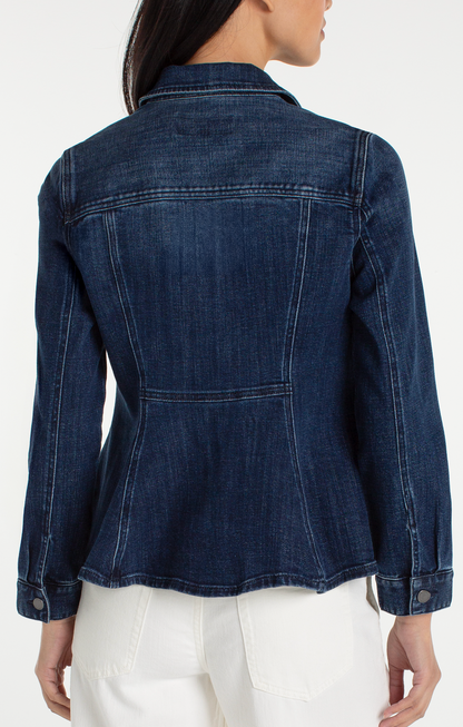 Fit &amp; Flare Trucker Jacket