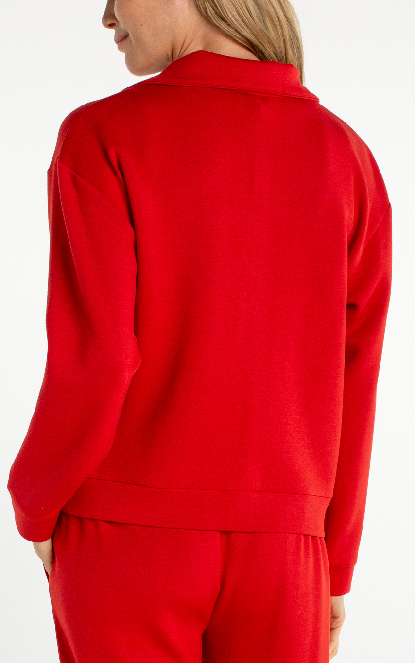 Half Zip Popover Top