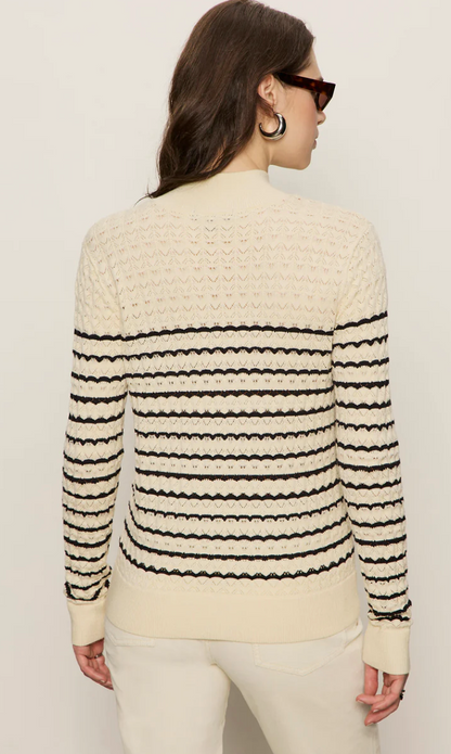 Forever Striped Mock Neck
