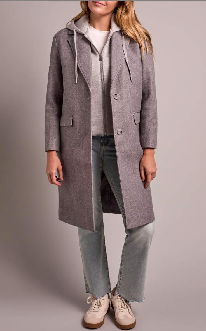Brushed Knit Fooler Coat