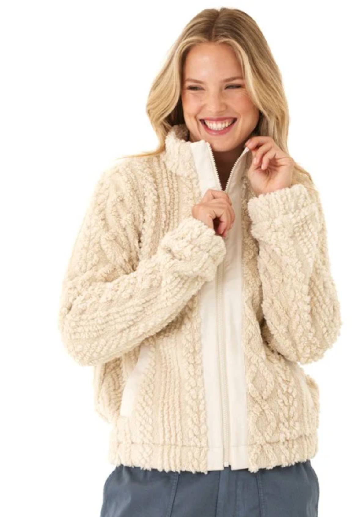 Patsy Cable Knit Jacket