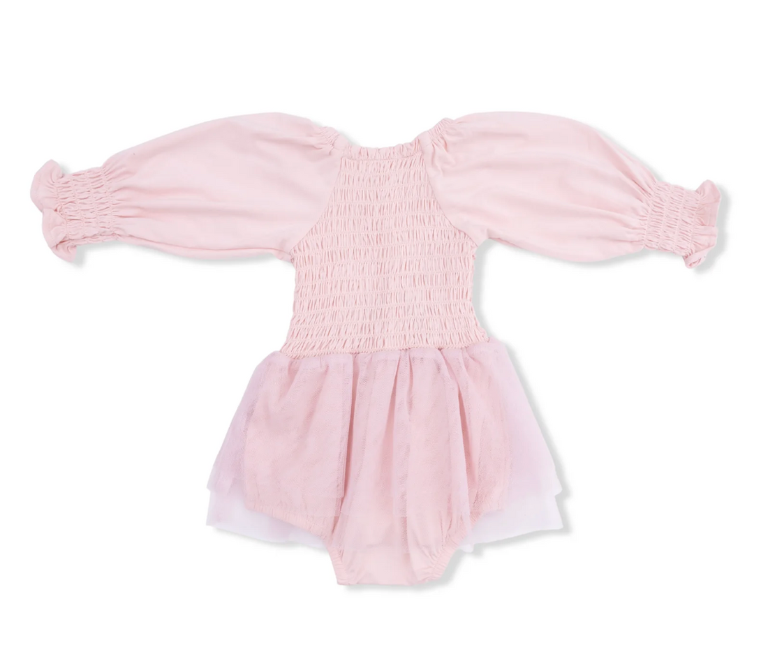 L/S Smocked Bubble w/Tutu