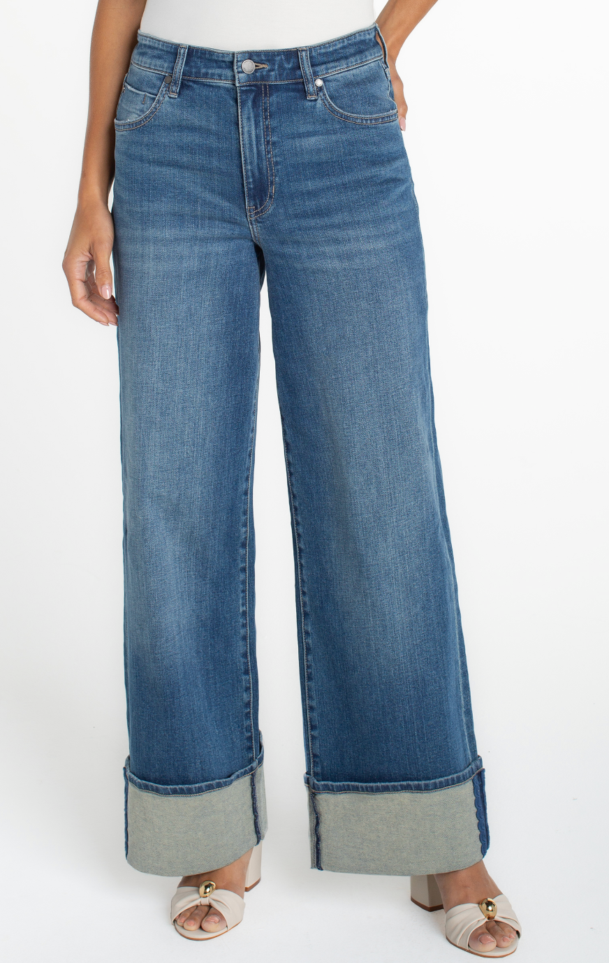 Morgan Cuffed Wide Leg