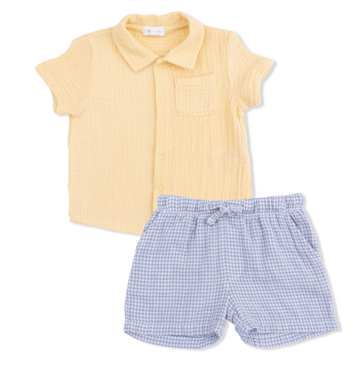 Micro Gingham Blue Blizzard