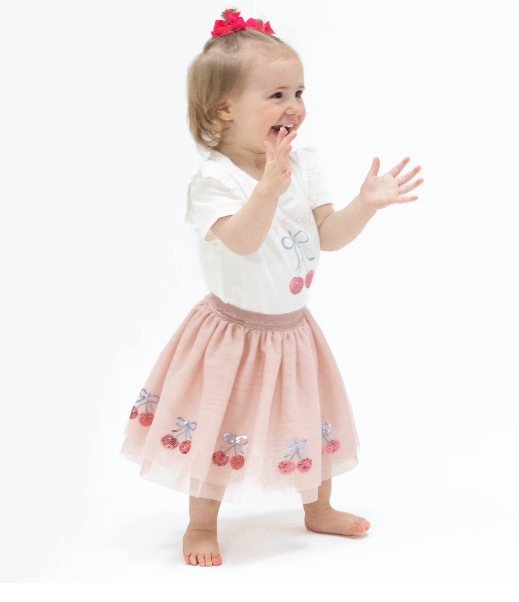 Tutu Skirt - Sweet Bow Cherries