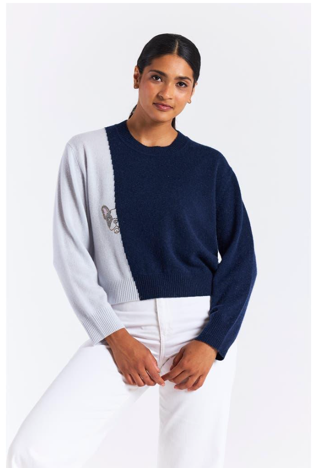 Hot Fix Colorblock Cashmere Sweater