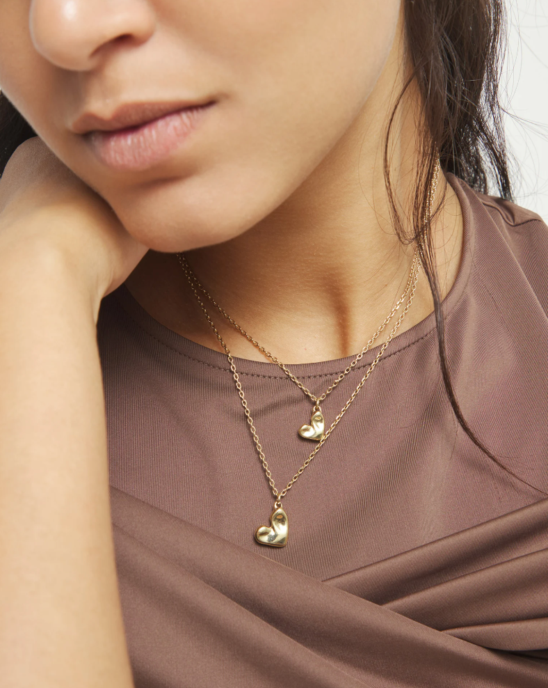 Multi Strand Heart NECKLACE