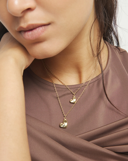 Multi Strand Heart NECKLACE