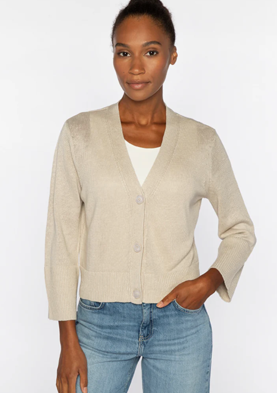 Vee Button Cardigan