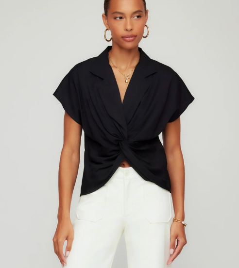 Lilian Twist-Front Top