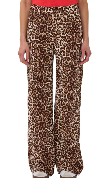 Scarlet Leopard Trouser