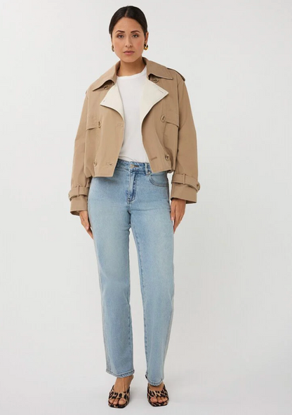 Short Balloon Trench Coat