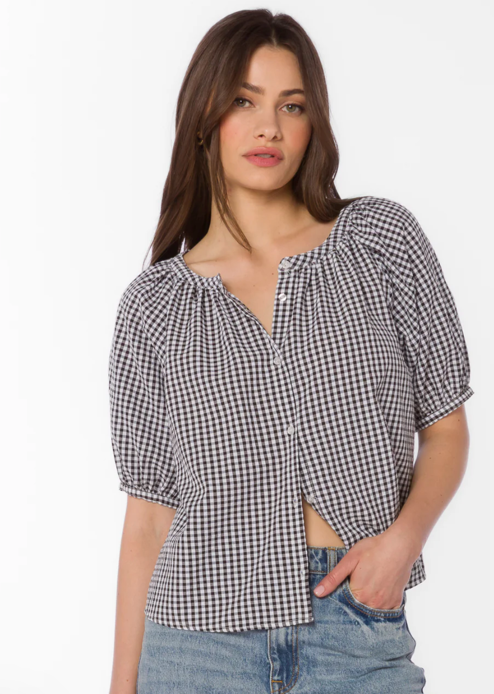 Ottilie Gingham Top
