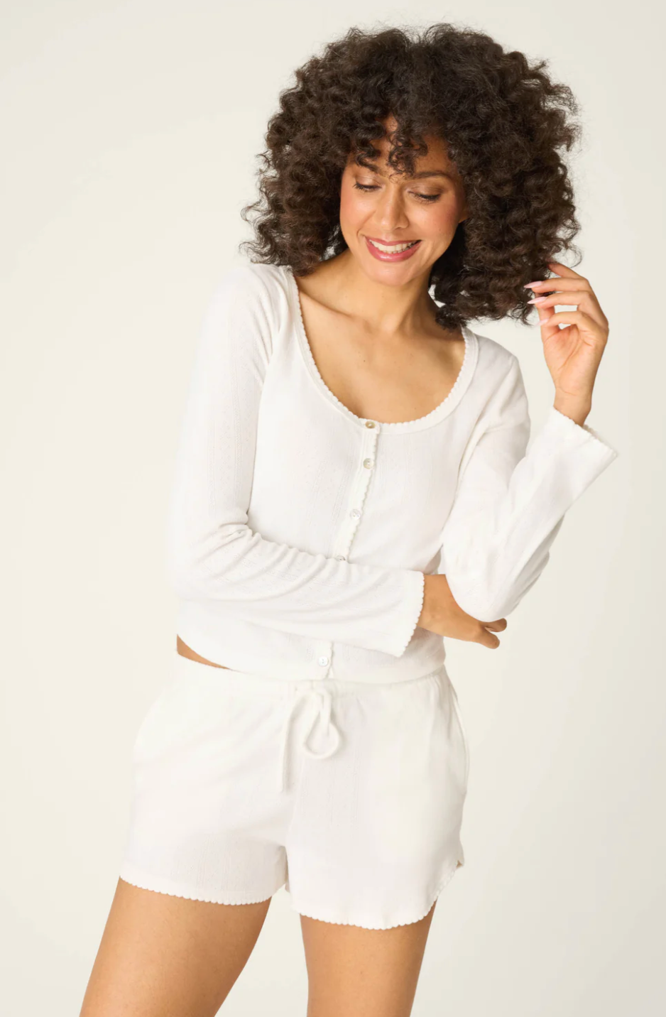 Pointelle Essentials -Cardigan