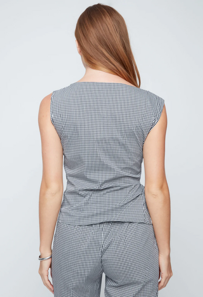 Tailored Knot Waist Top