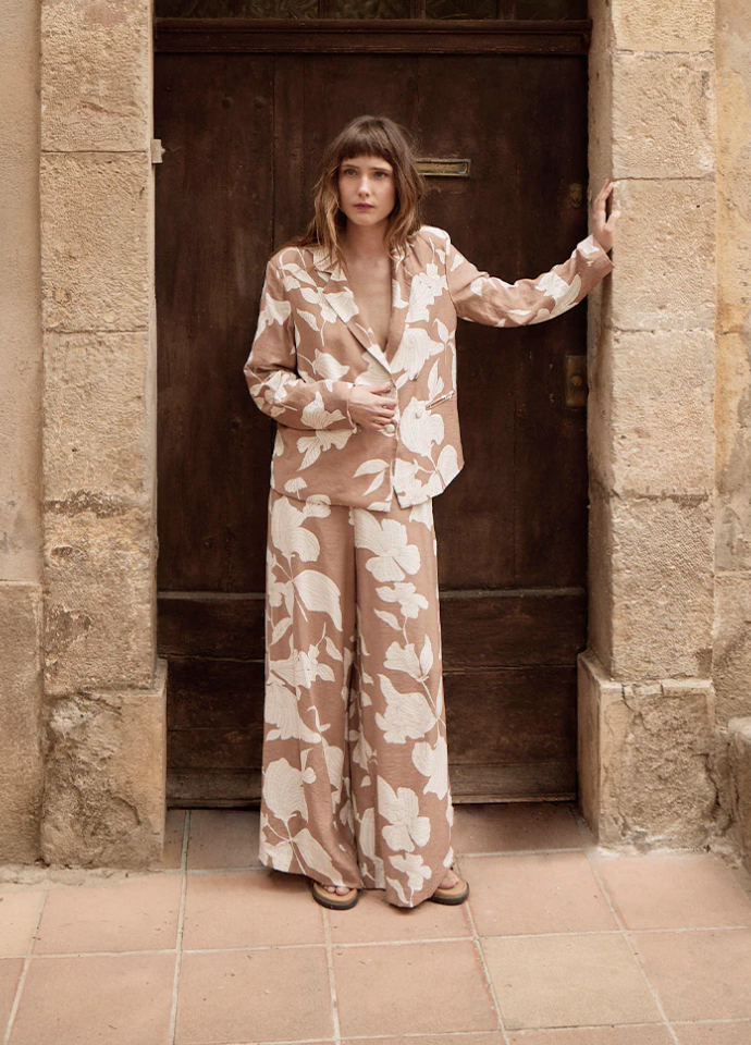 Wide Printed Pants