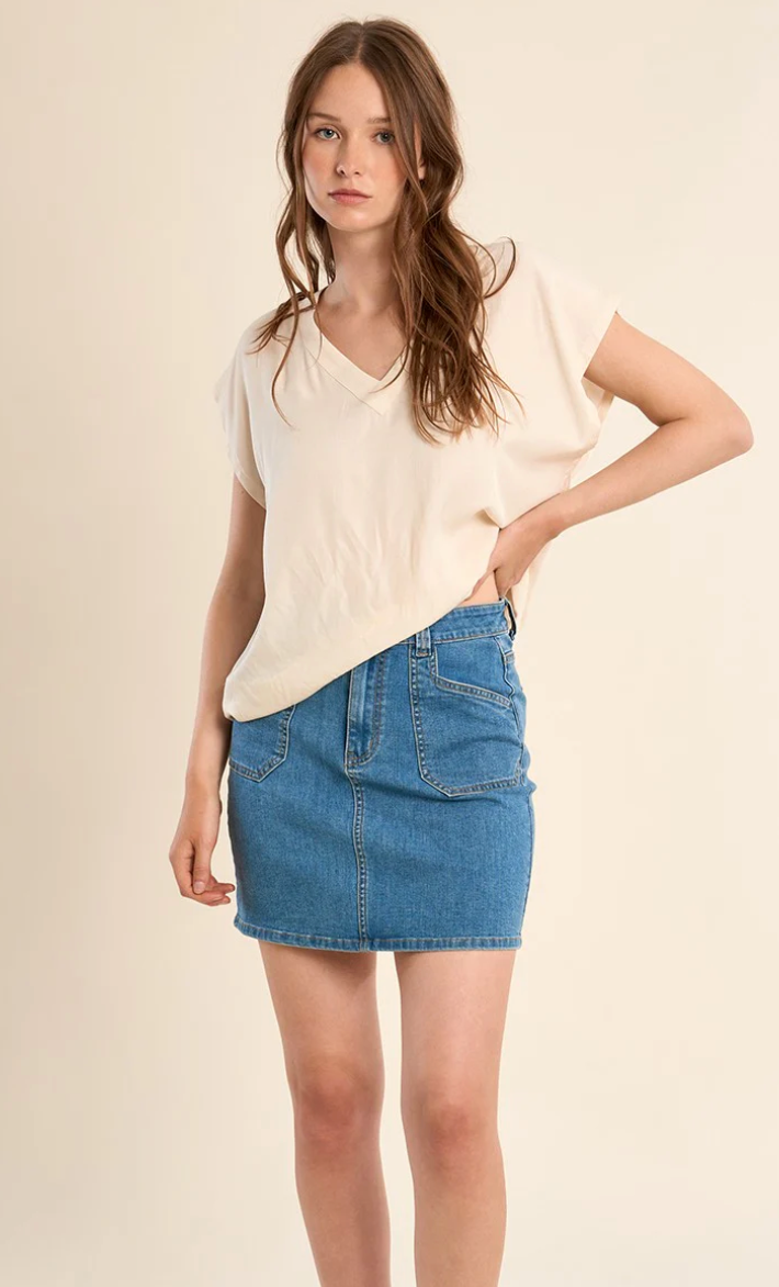 Short Denim Skirt