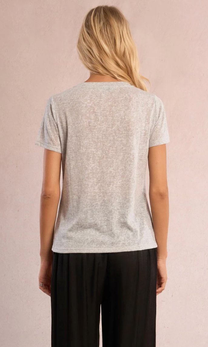 Semi-Sheer Glitter T-Shirt