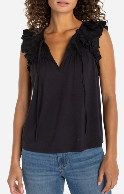 Flutter Sleeve Top
