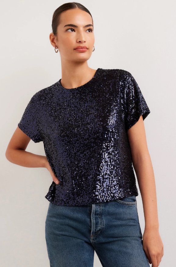 Aerin Sequin Top