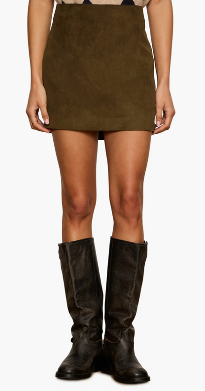 All in Suede Mini Skirt