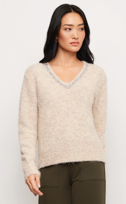 Embellished V-Neck