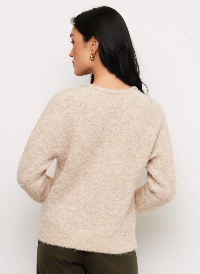 Embellished V-Neck