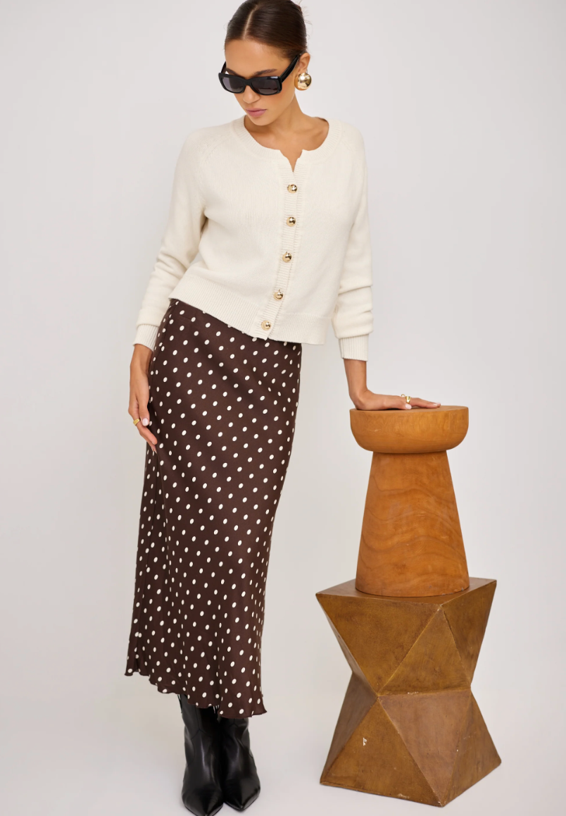 Mia Bias Midi Skirt
