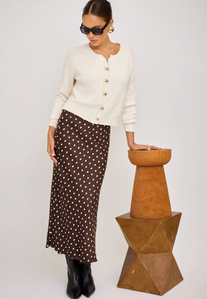 Mia Bias Midi Skirt