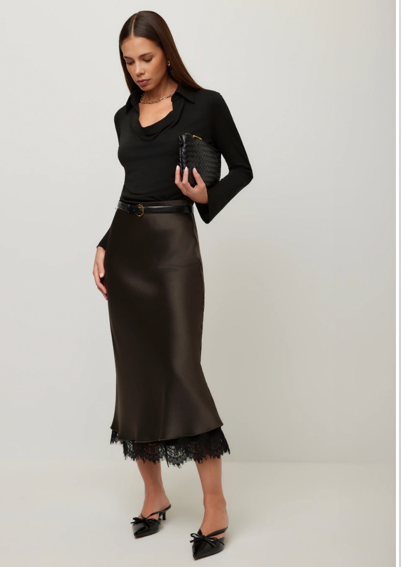 Mia Lace Trim Skirt