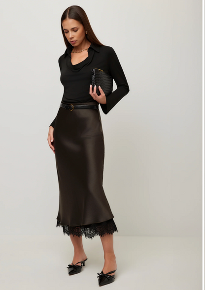 Mia Lace Trim Skirt