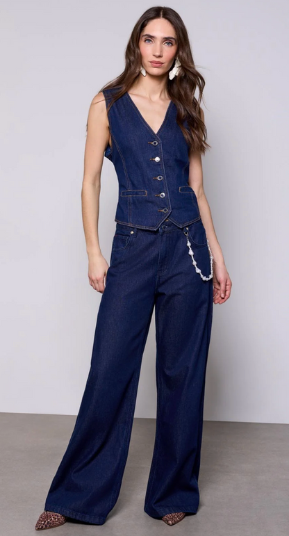 Audrey Pleated Drama Wide Leg