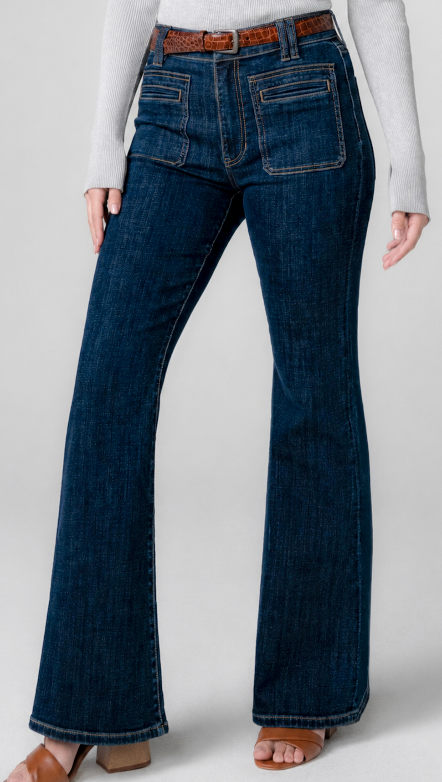 Hannah Flare w/Patch Pockets