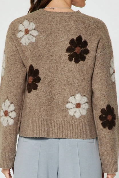 Flower motif Sweater
