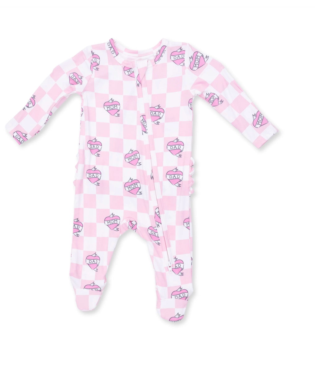 2-Way Ruffle Back Zipper