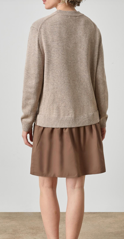 Short Combo Sweater Dress