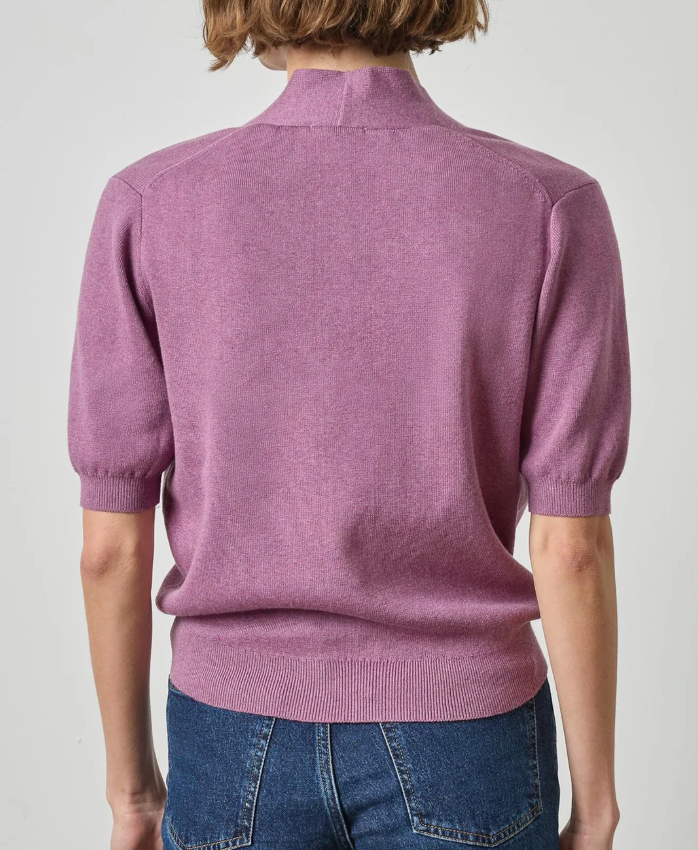 V-Neck Elbow Sleeve Sweater