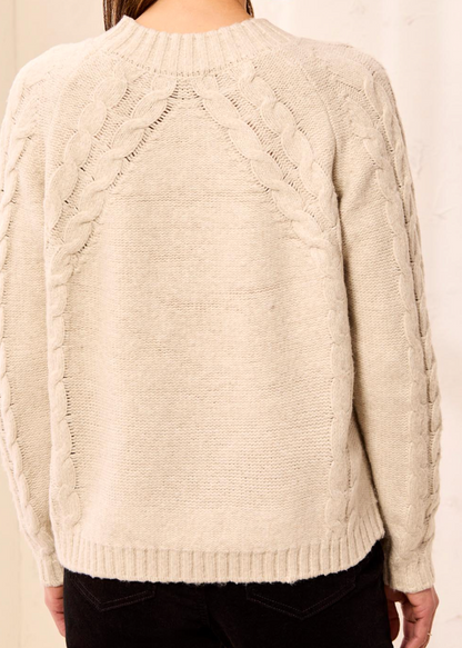 L/S Cable Crew Sweater