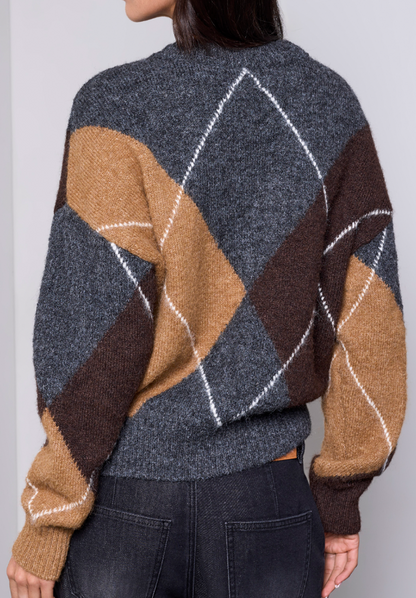 Lofty Argyle Sweater