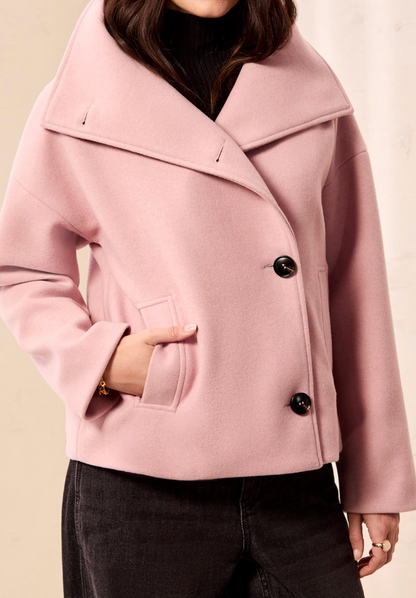 Lofty Chic Funnel Neck Jacket