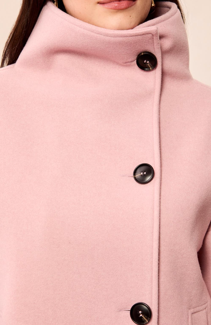 Lofty Chic Funnel Neck Jacket