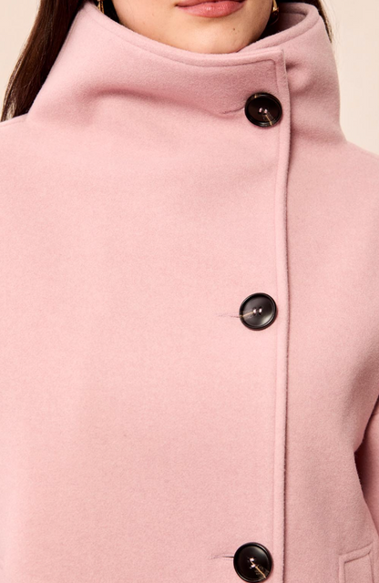 Lofty Chic Funnel Neck Jacket
