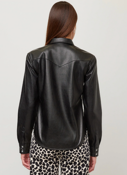 Anna Faux Leather Shirt