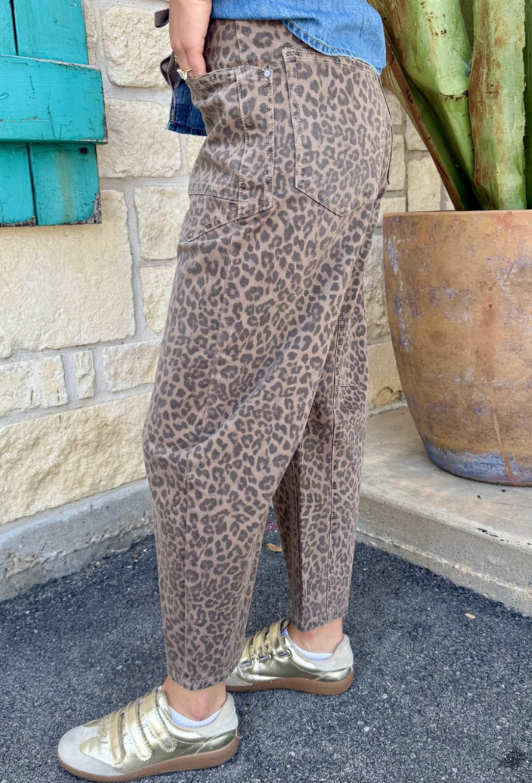 Slouchy Crop Barrel Pants