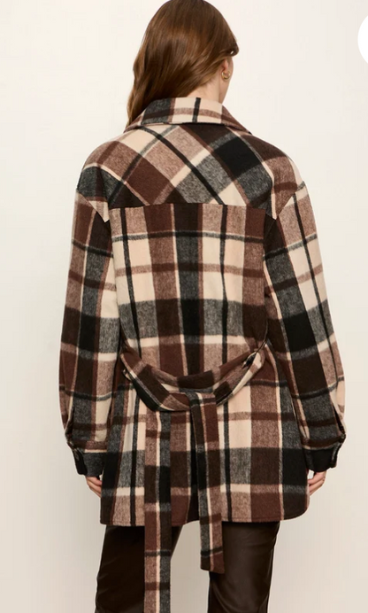 Locket Plaid Coat