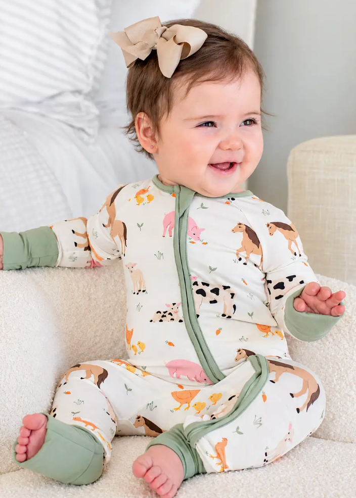 Convertible Bamboo Zip Romper